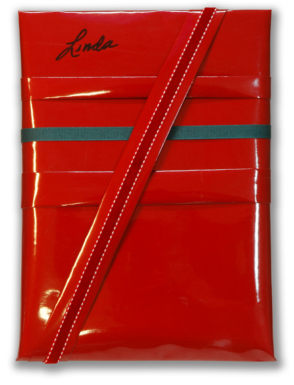 red shopping bag wrap